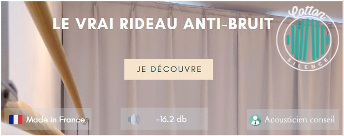 Rideaux Anti bruit Haute Performance