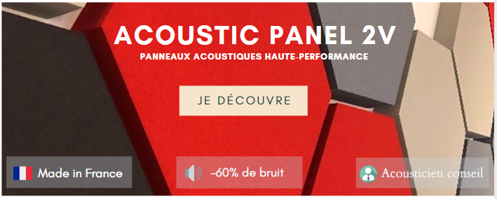 Acoustic Panel 2V - Panneaux acoustiques haute-performance
